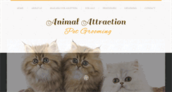 Desktop Screenshot of animalattractionpetgrooming.com